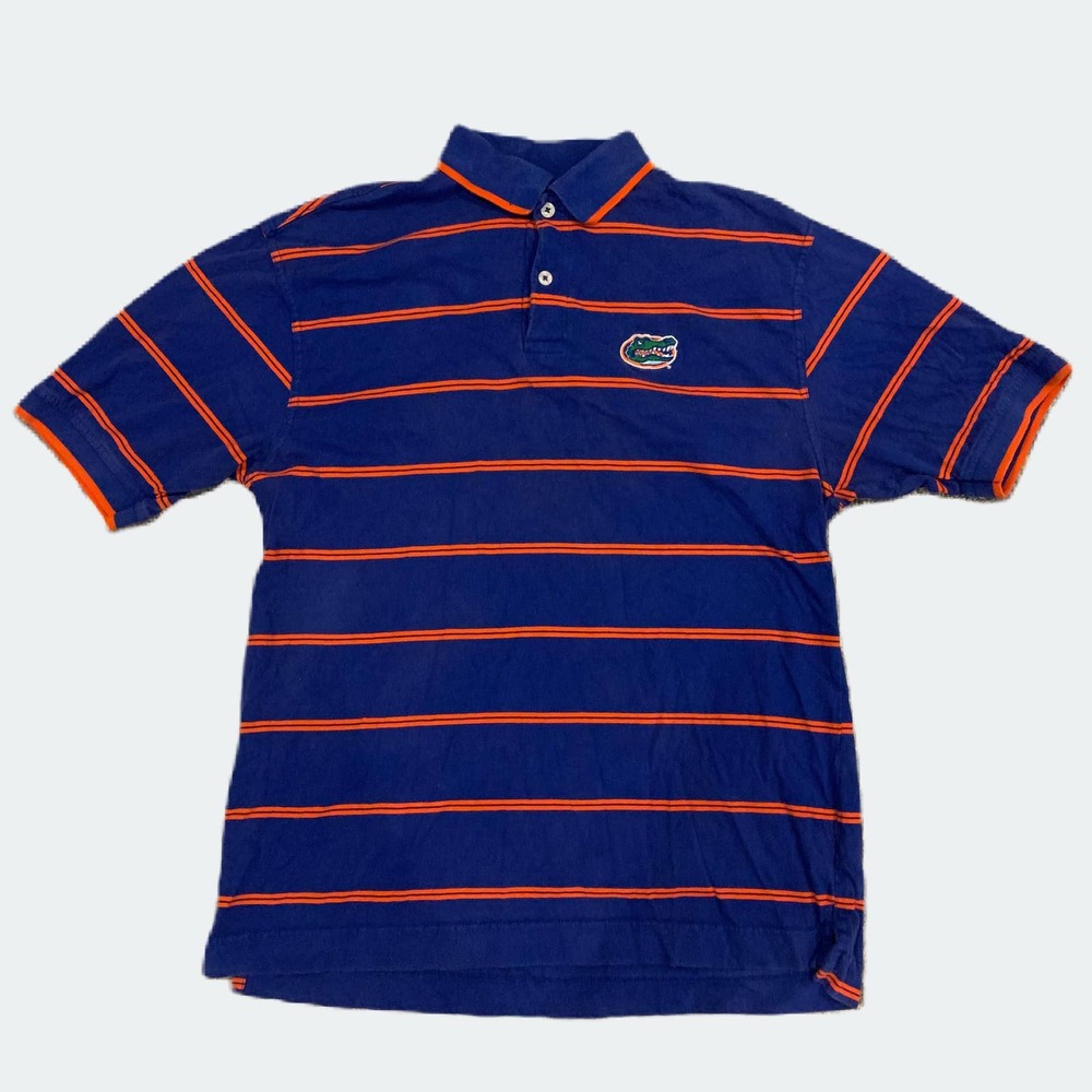 Vintage Florida Gators UF Crable Sportswear Striped Polo Shirt Men’s Size Large